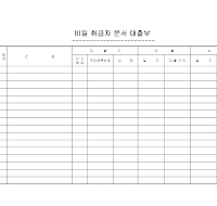비밀취급자문서대출부 비밀취급자문서대출부
